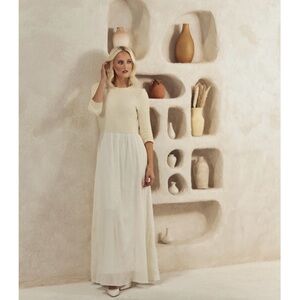 ALEEZA PARIS Lucinda Dress in Ivory